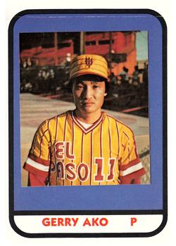 1981 TCMA El Paso Diablos #9 Gerry Ako Front