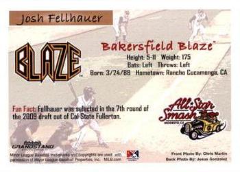 2011 Grandstand California League All-Stars #NNO Josh Fellhauer Back