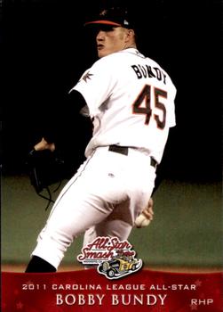 2011 Grandstand Carolina League All-Stars #NNO Bobby Bundy Front