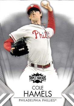 2012 Topps Triple Threads #75 Cole Hamels Front