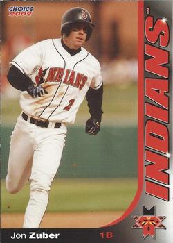 2002 Choice Indianapolis Indians #23 Jon Zuber Front