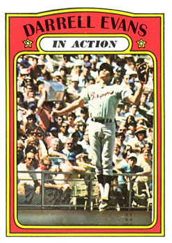 1972 Topps #172 Darrell Evans Front