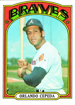 1972 Topps #195 Orlando Cepeda Front