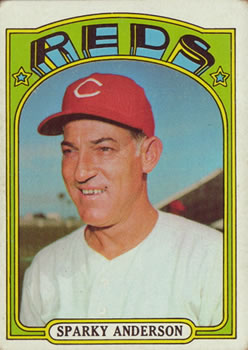 1972 Topps #358 Sparky Anderson Front