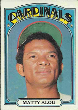 1972 Topps #395 Matty Alou Front