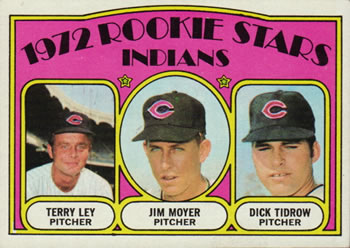 1972 Topps #506 Indians 1972 Rookie Stars (Terry Ley / Jim Moyer / Dick Tidrow) Front
