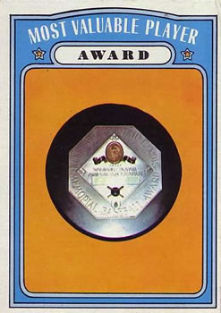 1972 Topps #622 Most Valuable Player Award Front