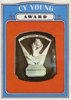 1972 Topps #623 Cy Young Award Front