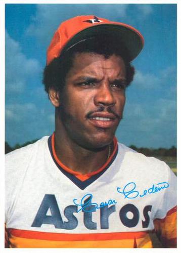 1980 Topps Superstar Photos (Gray Backs) #56 Cesar Cedeno Front