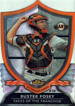 2012 Finest - Faces of the Franchise #FF-BP Buster Posey Front