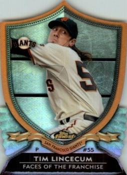 2012 Finest - Faces of the Franchise #FF-TL Tim Lincecum Front