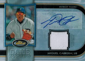 2012 Finest - Game Changers Autograph Relics #MC Miguel Cabrera Front