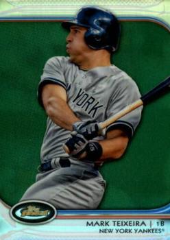 2012 Finest - Green Refractors #31 Mark Teixeira Front