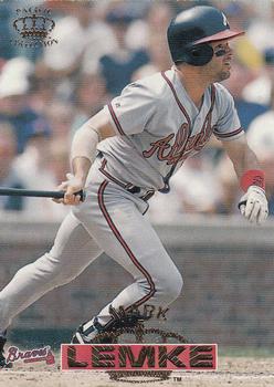 1996 Pacific Crown Collection #12 Mark Lemke Front