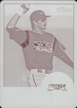 2012 Topps Heritage Minor League - Printing Plates Magenta #22 Cory Spangenberg Front