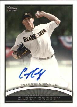 2012 Topps Pro Debut - Autographs #PDA-CC Casey Crosby Front