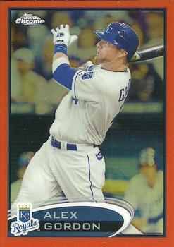 2012 Topps Chrome - Orange Refractors #45 Alex Gordon Front