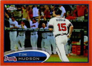 2012 Topps Chrome - Orange Refractors #77 Tim Hudson Front