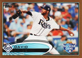 2012 Topps Update - Gold #US305 David Price Front