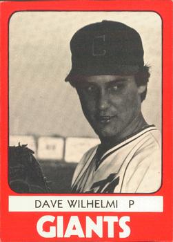 1980 TCMA Clinton Giants #1 Dave Wilhelmi Front