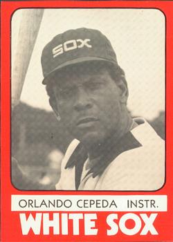1980 TCMA Glens Falls White Sox B/W #26 Orlando Cepeda Front