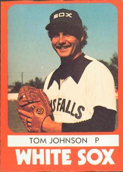 1980 TCMA Glens Falls White Sox Color #28 Tom Johnson Front