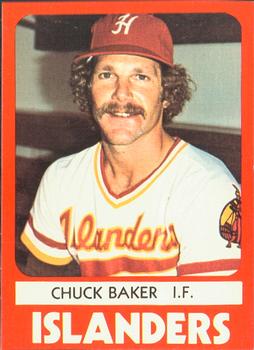 1980 TCMA Hawaii Islanders #1 Chuck Baker Front