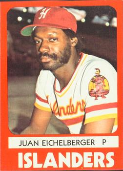 1980 TCMA Hawaii Islanders #4 Juan Eichelberger Front