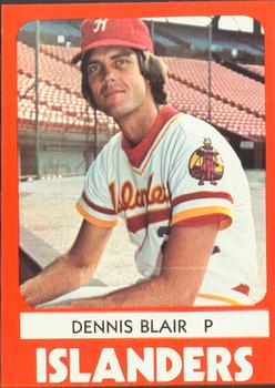 1980 TCMA Hawaii Islanders #9 Dennis Blair Front
