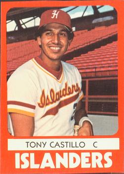 1980 TCMA Hawaii Islanders #21 Tony Castillo Front