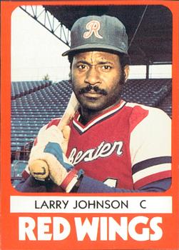 1980 TCMA Rochester Red Wings #20 Larry Johnson Front