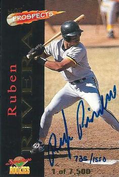 1995 Signature Rookies Old Judge - Hot Prospects Signatures #HP4 Ruben Rivera Front