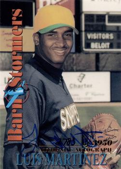 2001 Royal Rookies Throwbacks - Barnstormers Autographs #B7 Luis Martinez Front