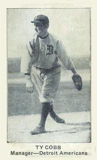 1921 American Caramel Series of 80 (E121) #NNO Ty Cobb Front
