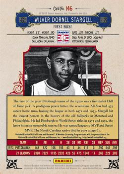 2012 Panini Cooperstown #146 Willie Stargell Back
