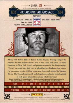 2012 Panini Cooperstown #127 Goose Gossage Back