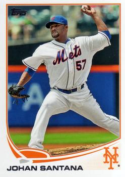 2013 Topps #484 Johan Santana Front