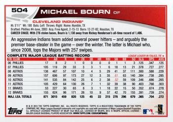 2013 Topps #504 Michael Bourn Back