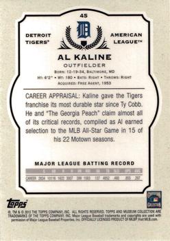 2013 Topps Museum Collection #45 Al Kaline Back