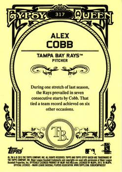 2013 Topps Gypsy Queen #317 Alex Cobb Back