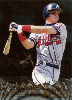 1996 Pacific Crown Collection - October Moments #OM8 Chipper Jones Front