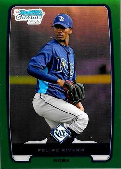 2012 Bowman Chrome - Prospects Green Refractors #BCP122 Felipe Rivero Front