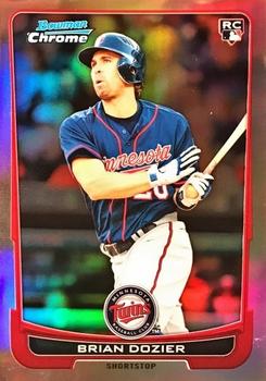 2012 Bowman Chrome - Refractors #91 Brian Dozier Front