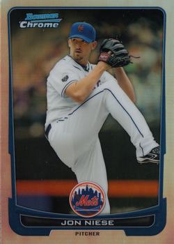 2012 Bowman Chrome - Refractors #130 Jon Niese Front