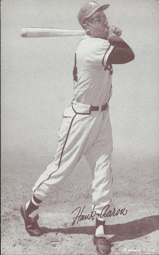 1947-66 Exhibits (W461) #NNO Hank Aaron Front