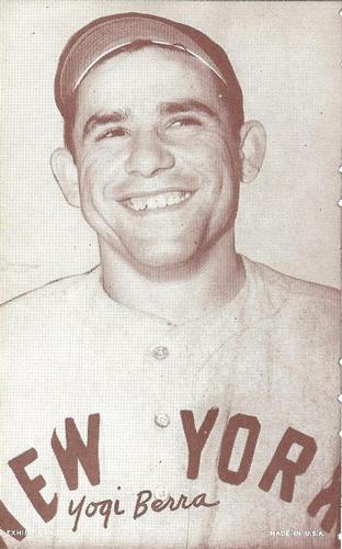 1947-66 Exhibits (W461) #NNO Yogi Berra Front