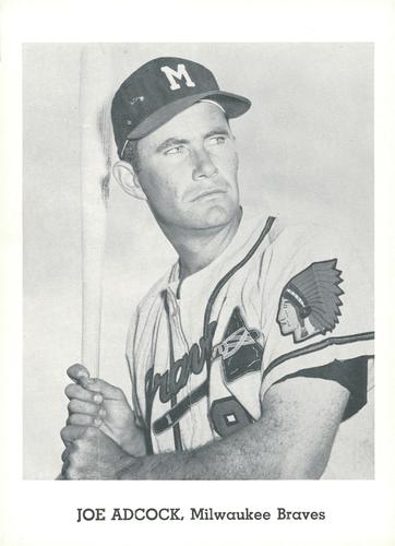 1962 Jay Publishing Milwaukee Braves 5x7 Photos (Set A) #NNO Joe Adcock Front