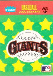 1988 Fleer Classic Miniatures - Logo Stickers (Stars) #NNO San Francisco Giants Front