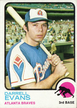 1973 Topps #374 Darrell Evans Front