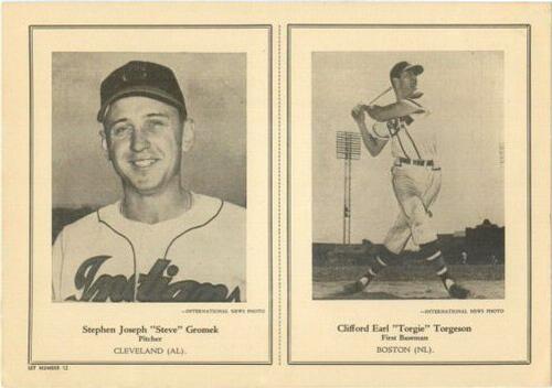 1946-49 Sports Exchange (W603) #2-12 Steve Gromek / Earl Torgeson Front